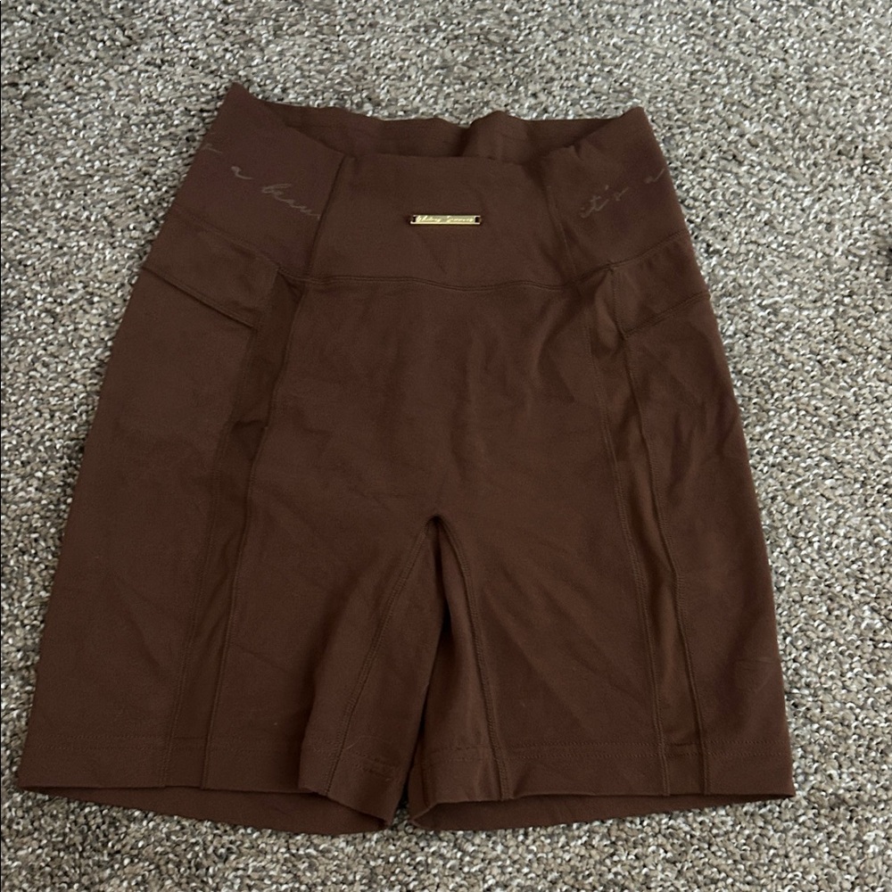 Gymshark Whitney Simmons Brown High-Waisted Shorts